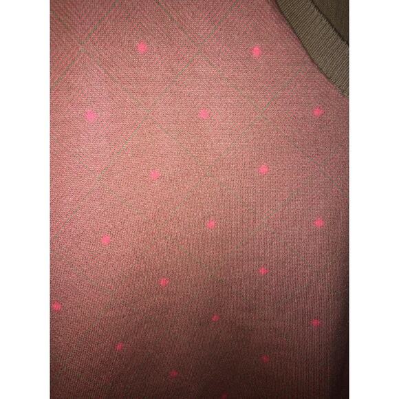 Diane Gilman Preppy Professional Office Business Academia VSCO Diamond Knit Vest - Picture 2 of 7